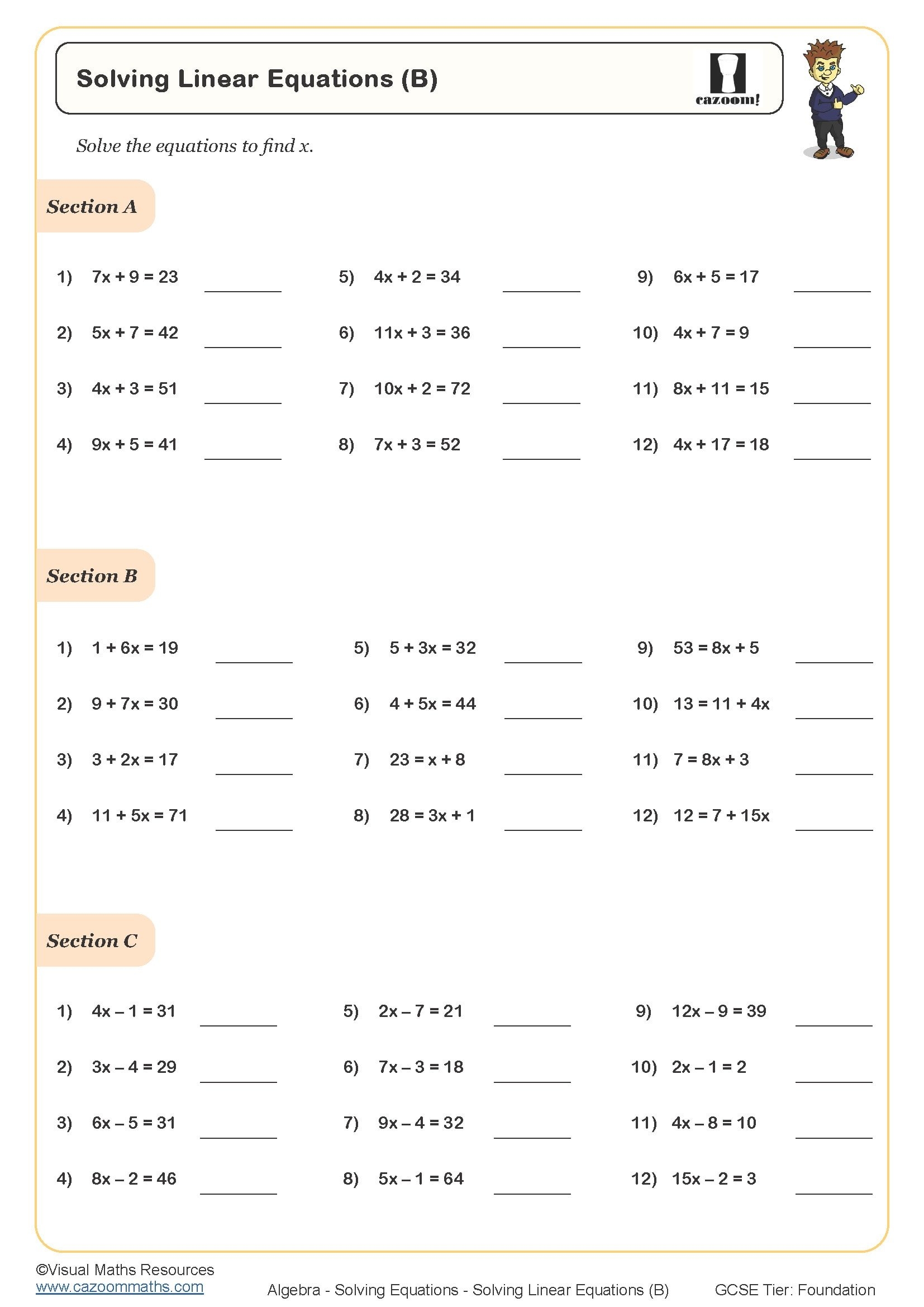 Year 7 Maths Worksheets Cazoom Maths Worksheets